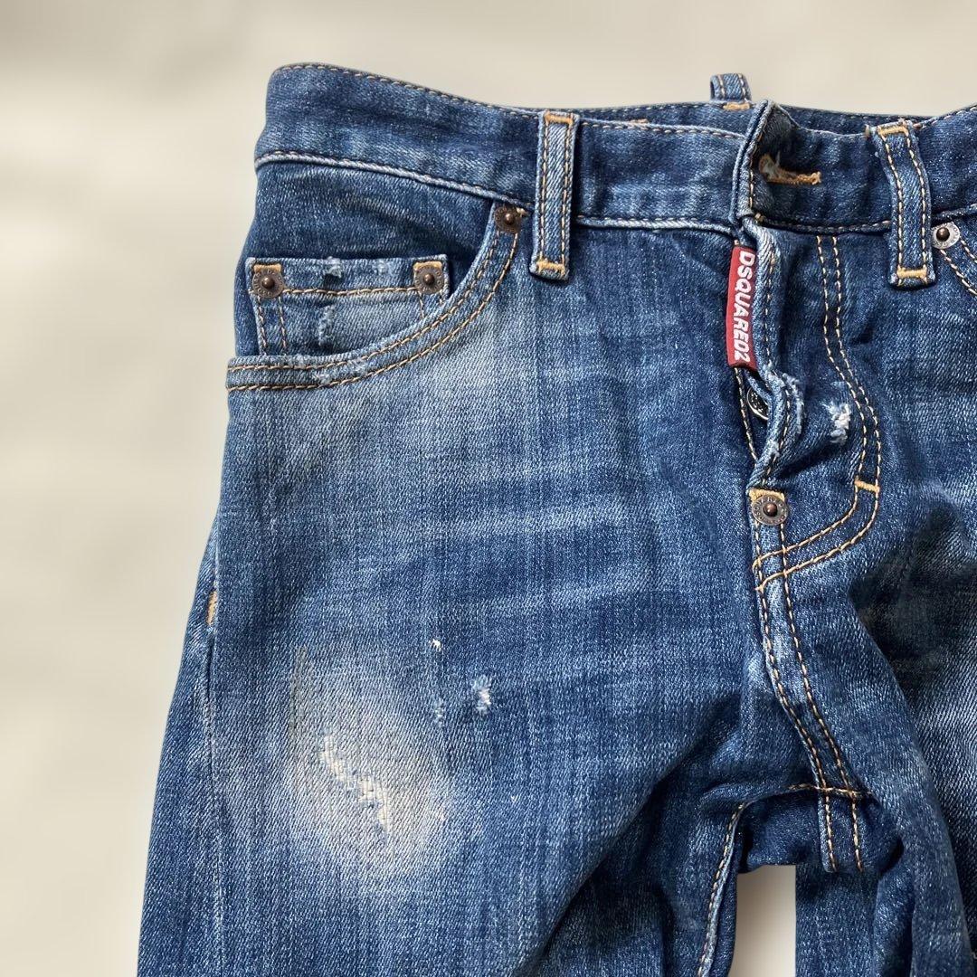 DSQUARED2 スキニーデニム ダークブルー