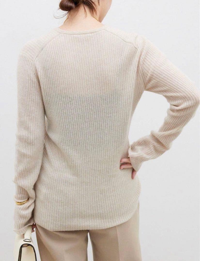 美品✨ドゥーズィエムクラス 24AW カシミヤ 100% リブ ニット