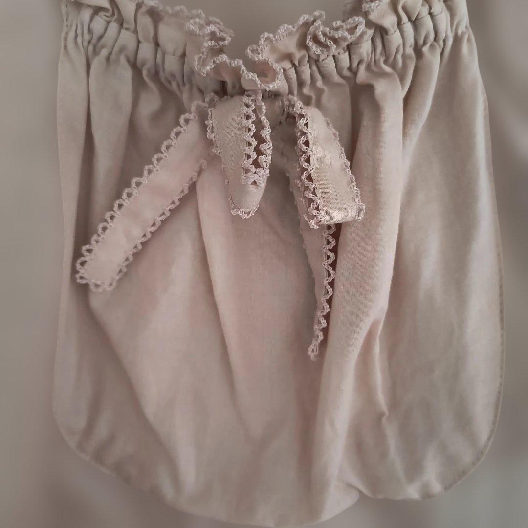 ピンクハウスウサギさん＆イチゴ刺繍ダブリエ（新品、未使用、保管品）