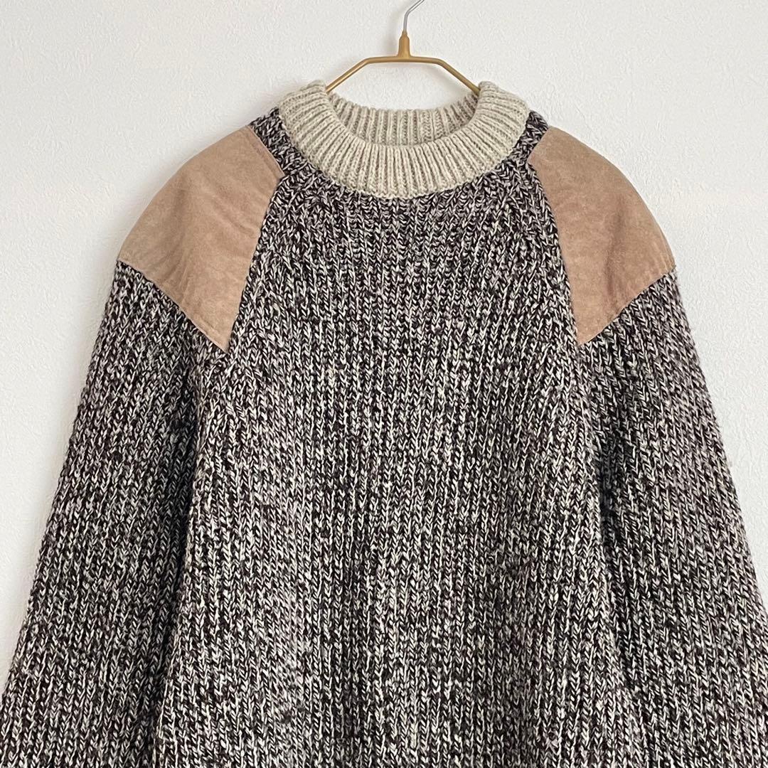 美品 Black Sheep ウールセーター 肉厚ニット 英国製