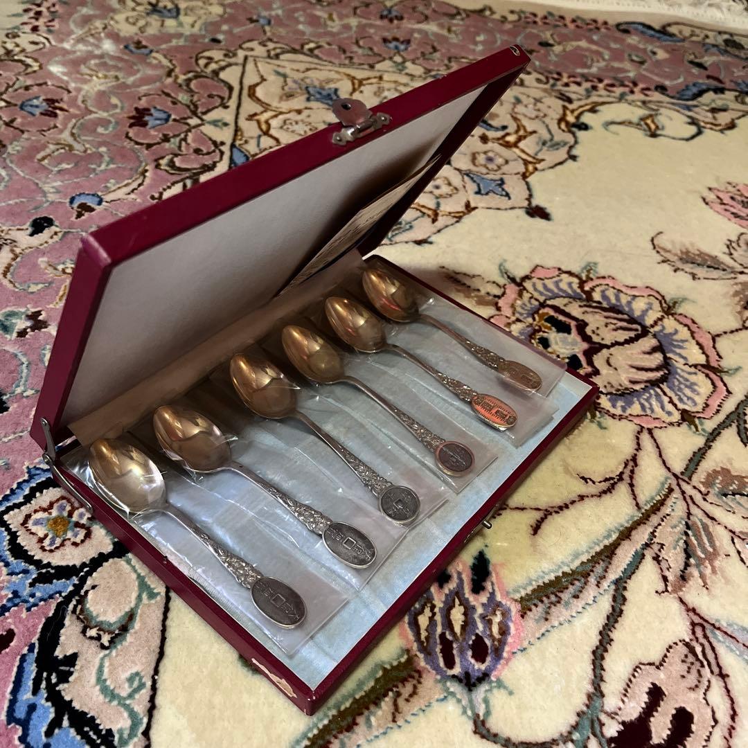 銀製デミタススプーン6本　日本製