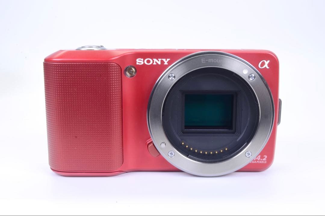 ショット数わずか2825枚｜SONY NEX-3 レッド ダブルレンズセット