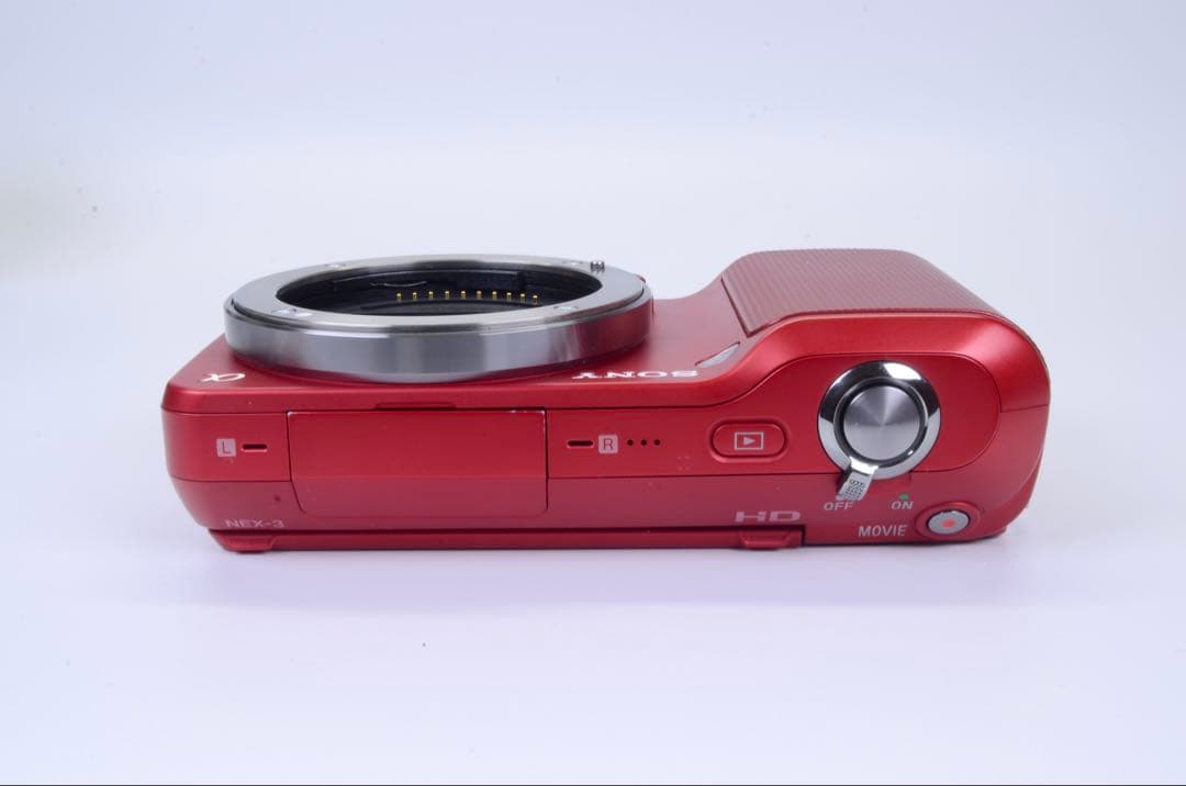 ショット数わずか2825枚｜SONY NEX-3 レッド ダブルレンズセット