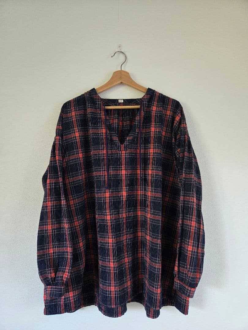 OUTIL ウティ　チェックブラウス