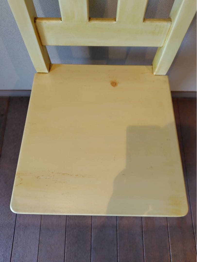 【ネモ之助】アンファン　チェア　ブラウン＆ホワイト2個セット