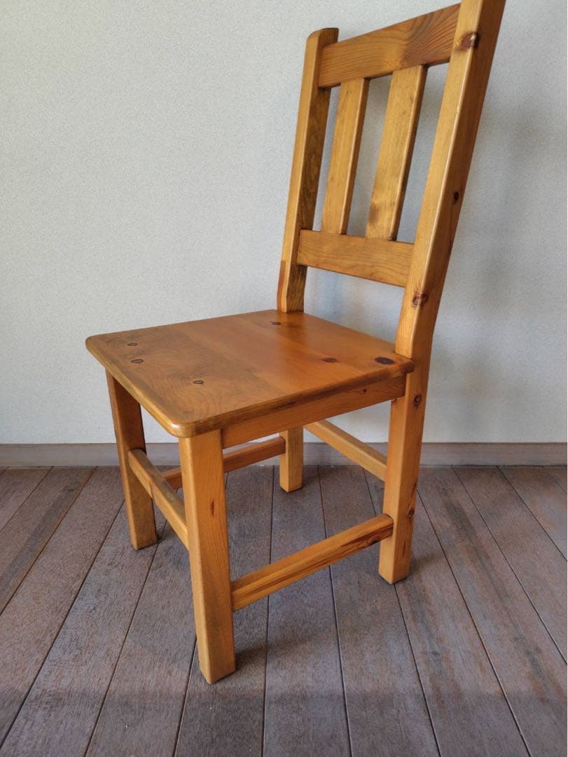 【ネモ之助】アンファン　チェア　ブラウン＆ホワイト2個セット