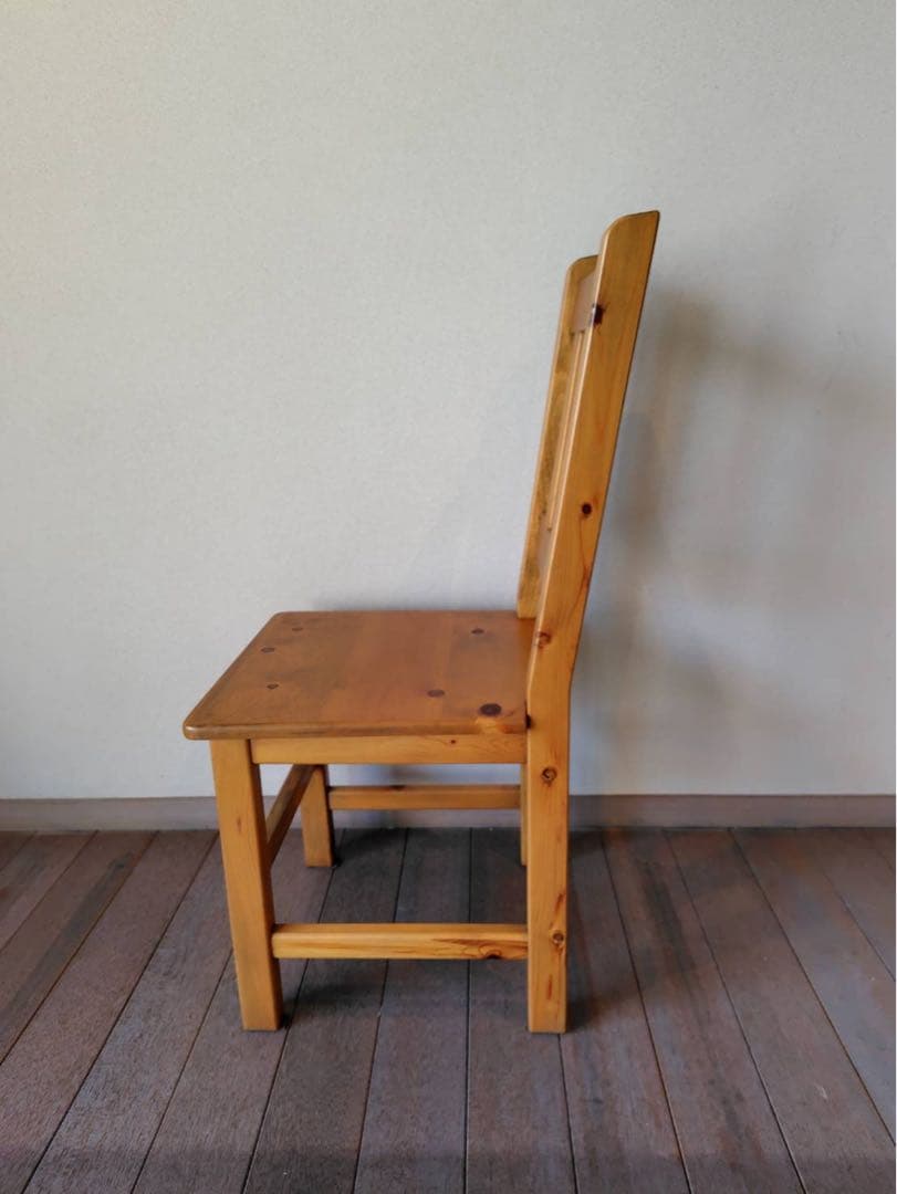 【ネモ之助】アンファン　チェア　ブラウン＆ホワイト2個セット