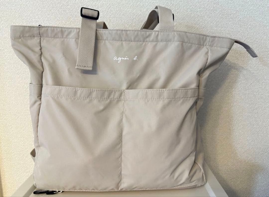 agnes b. アニエスベー　ロゴ ペアレンツバッグ マザーズバッグ