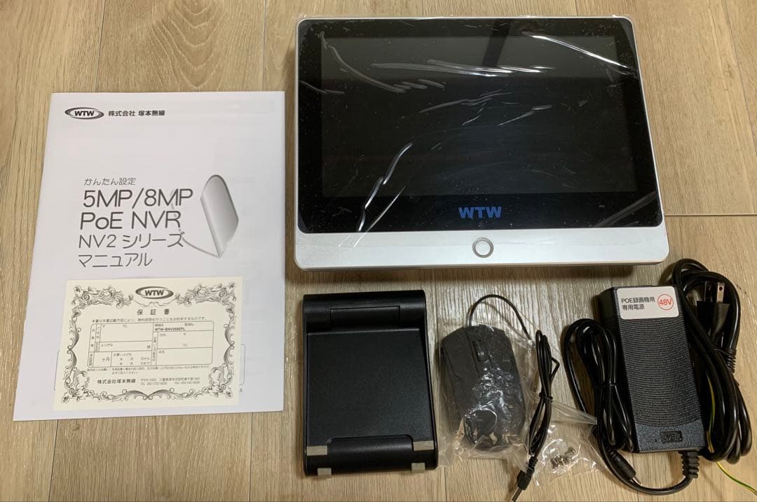 塚本無線 防犯カメラ 12インチモニター 一体型レコーダー 容量 2TB カメラ