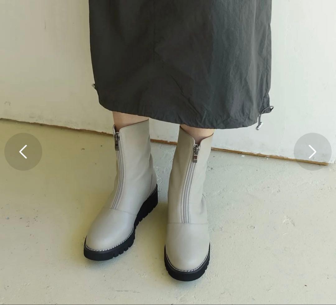 【新品・未使用】neue diffusion センタージップショートブーツ