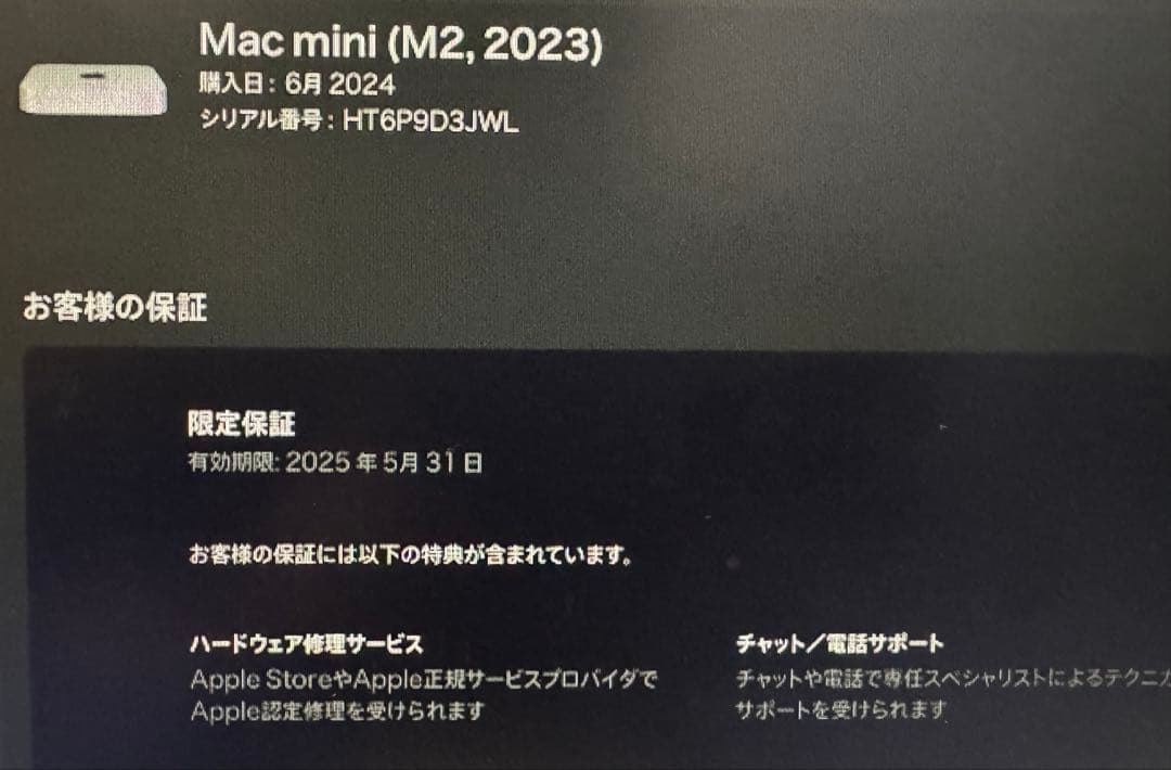 【マイク付き・公式ストア購入】 Mac mini M2 16GB 256GB