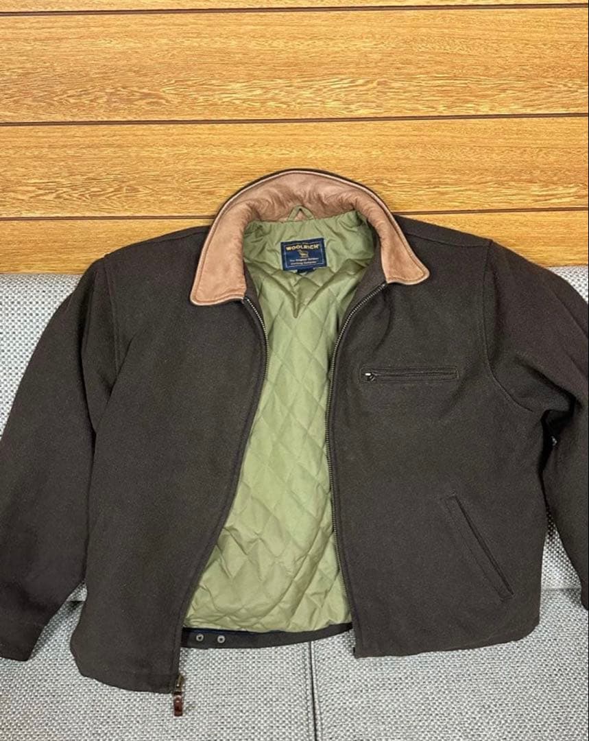 WOOLRICH ブラウン ジップアップジャケット