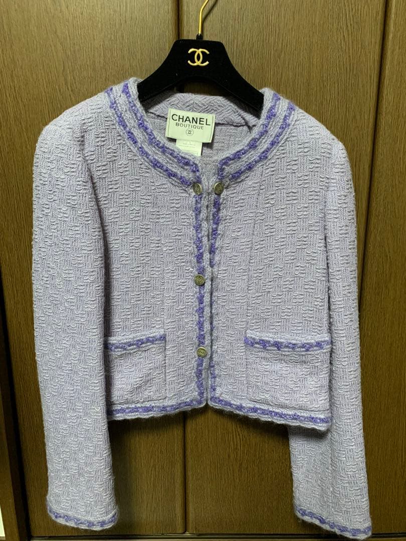 T*P様 CHANEL 薄紫 ツイードジャケット