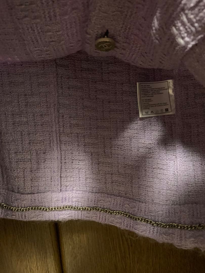 T*P様 CHANEL 薄紫 ツイードジャケット