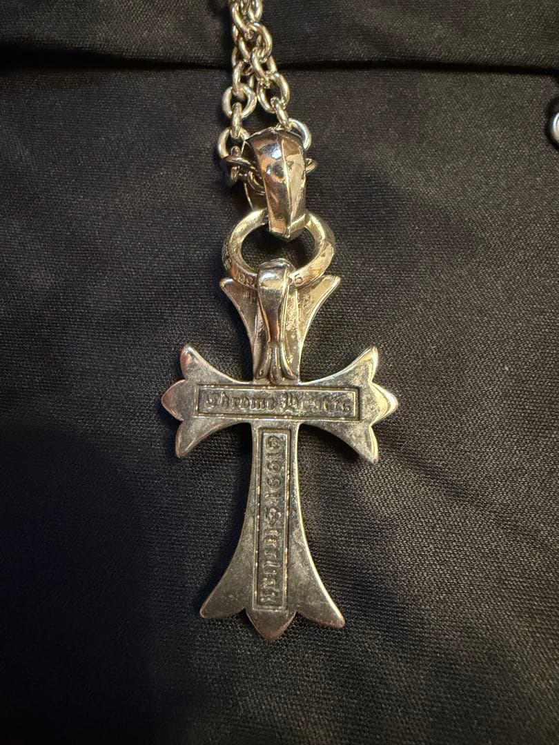 クロス ネックレス シルバー S925 60cm クロム