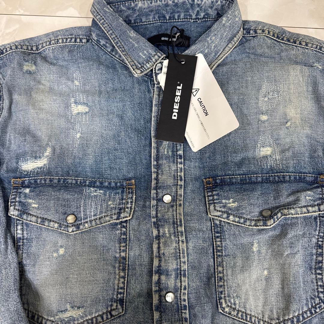 DIESEL デニム長袖シャツ 新品タグ付き