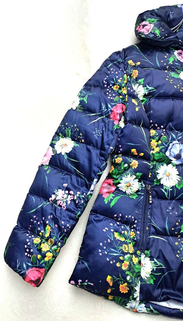 超美品　スーパービューティー　ライトダウンジャケット　エレガンス　花柄　40