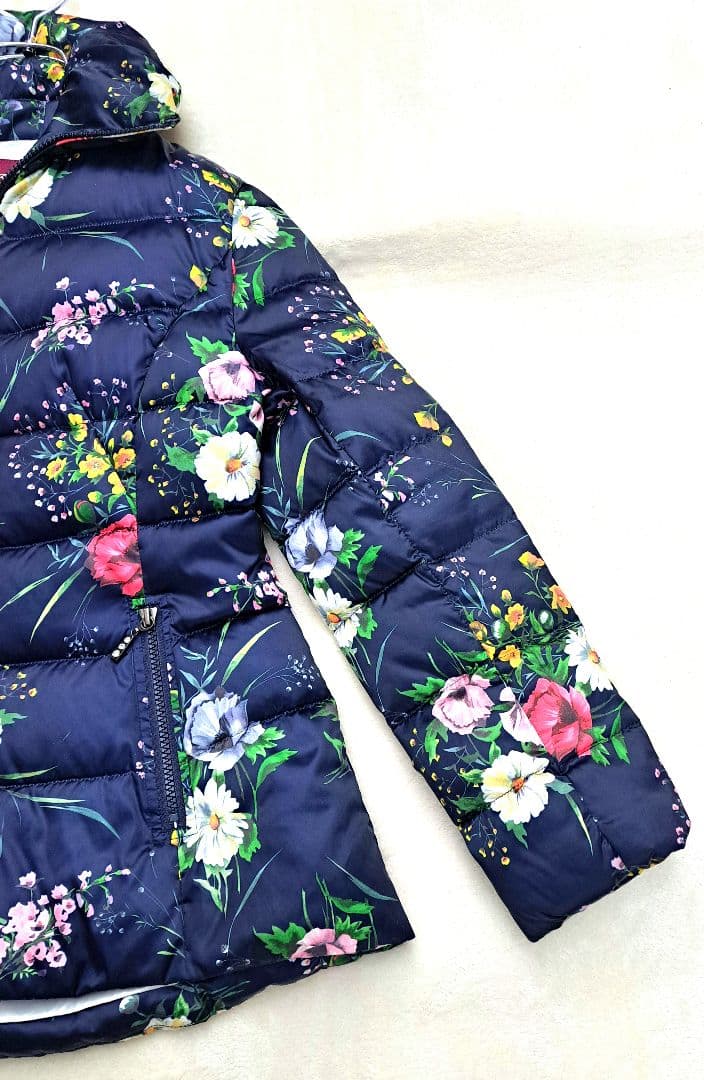 超美品　スーパービューティー　ライトダウンジャケット　エレガンス　花柄　40