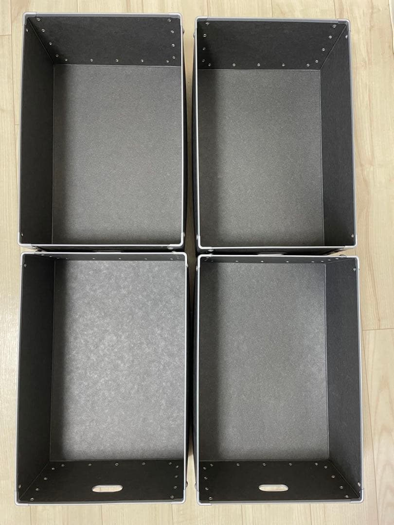 【廃盤】MUJI (無印良品)　硬質 パルプケース×4