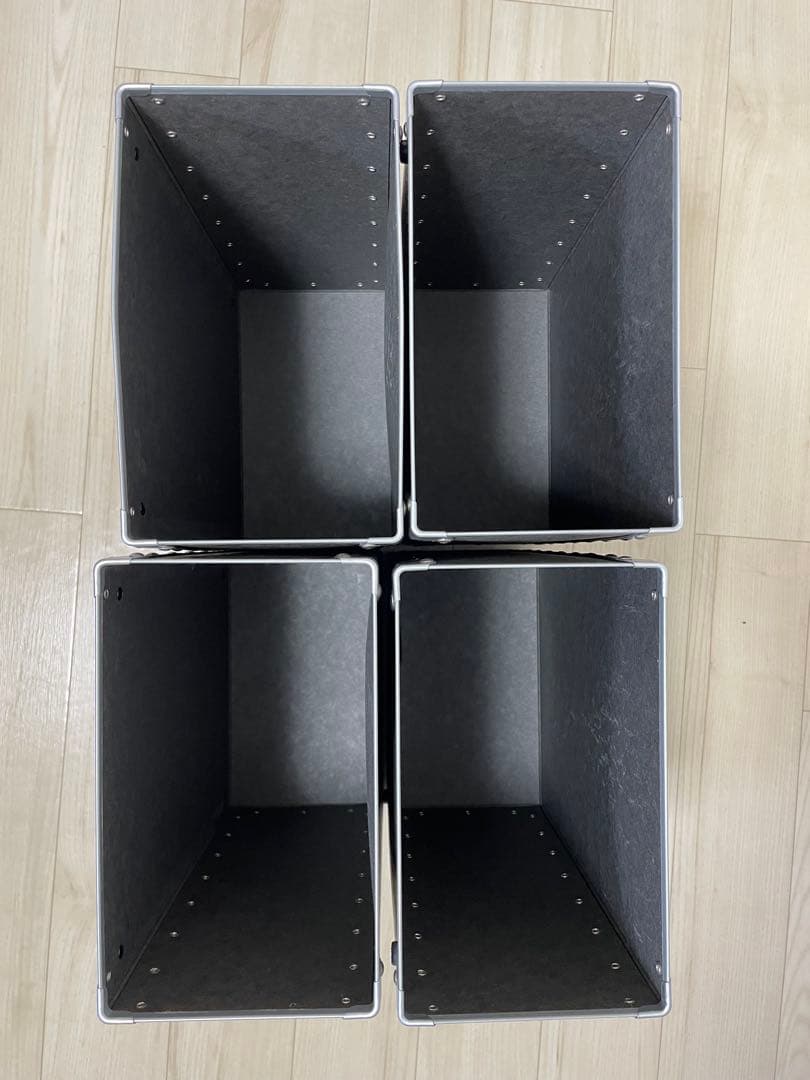 【廃盤】MUJI (無印良品)　硬質 パルプケース×4