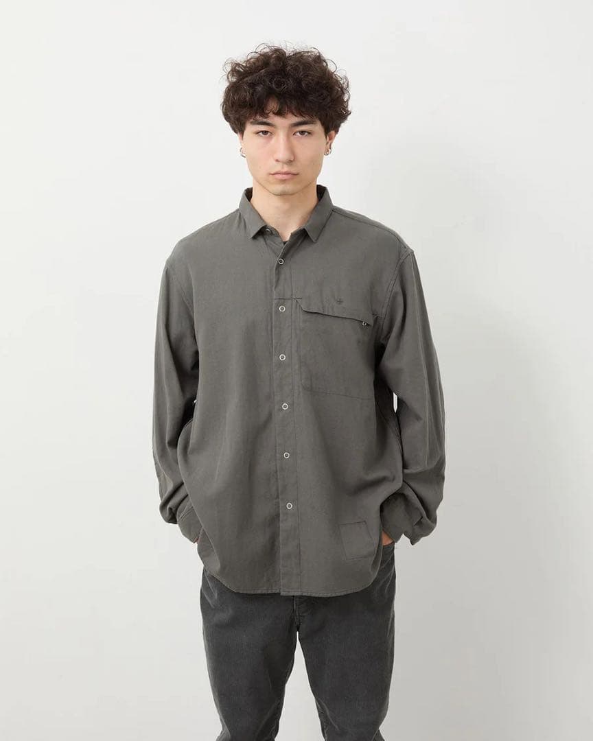 最新 nonnative WORKER ZIP SHIRT C/Li TWILL