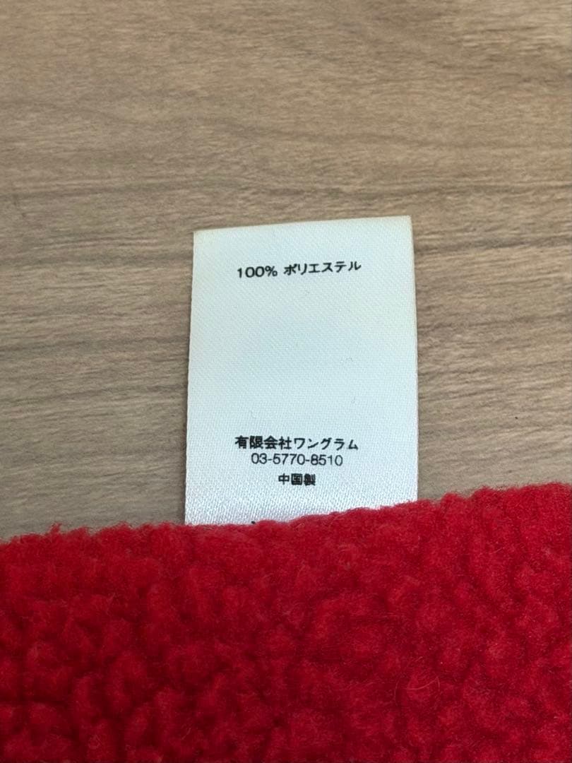 Supreme ネックウォーマー レッド ステッカー2枚付き