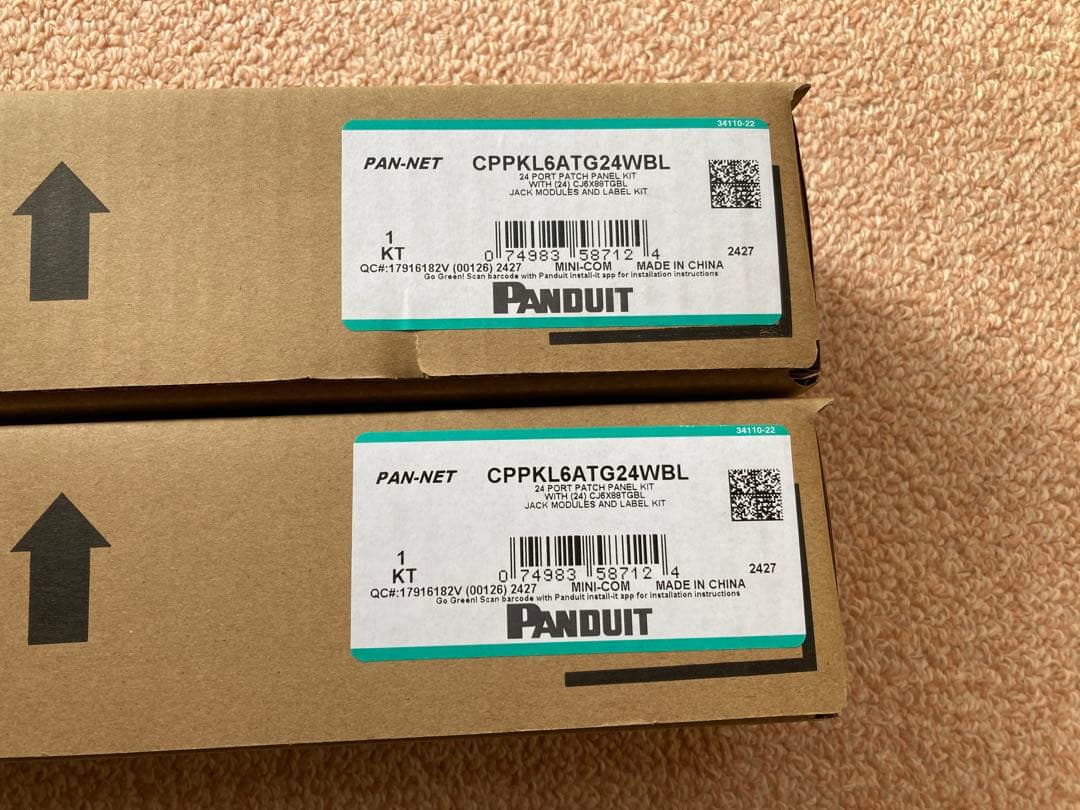 Panduit CPPKL6ATG24WBL 6Aモジュラーパッチパネルキット