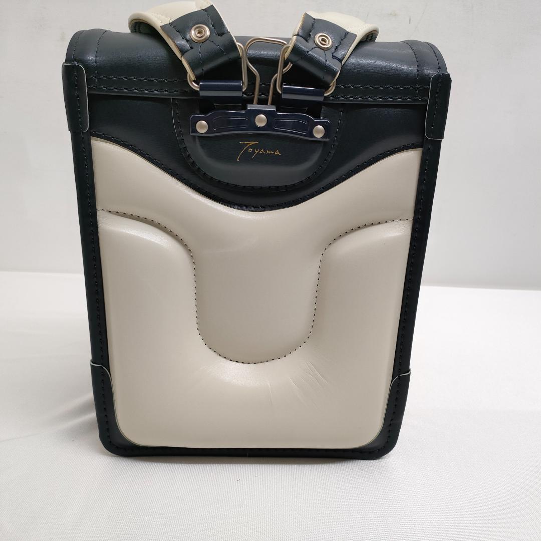 【未使用品】トヤマかばん店 牛革ボルサ ランドセル 紺/アイボリー