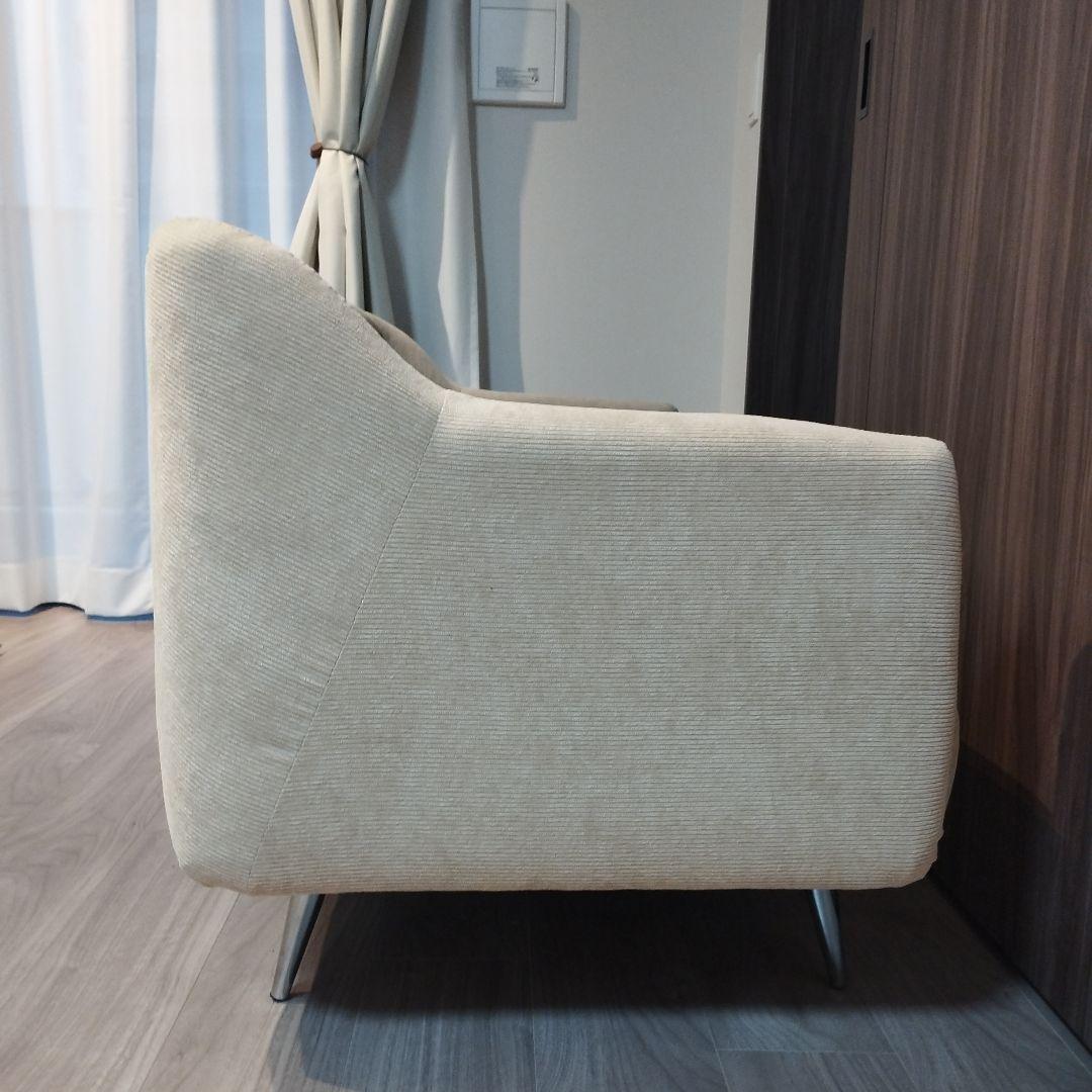 ベージュ 2人掛けソファ