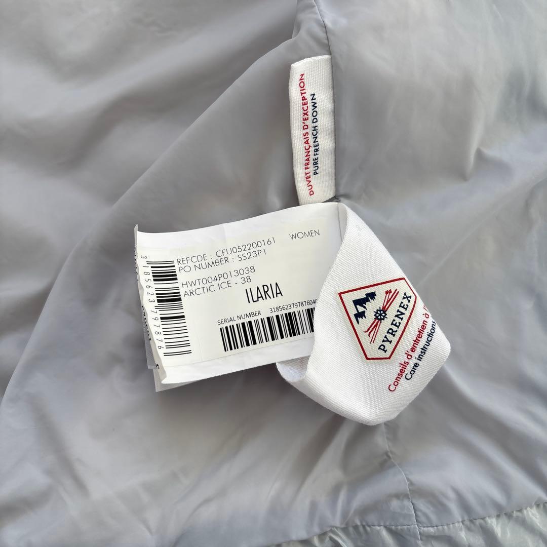 PYRENEX アイスブルー　レディース　　 　ダウンベスト