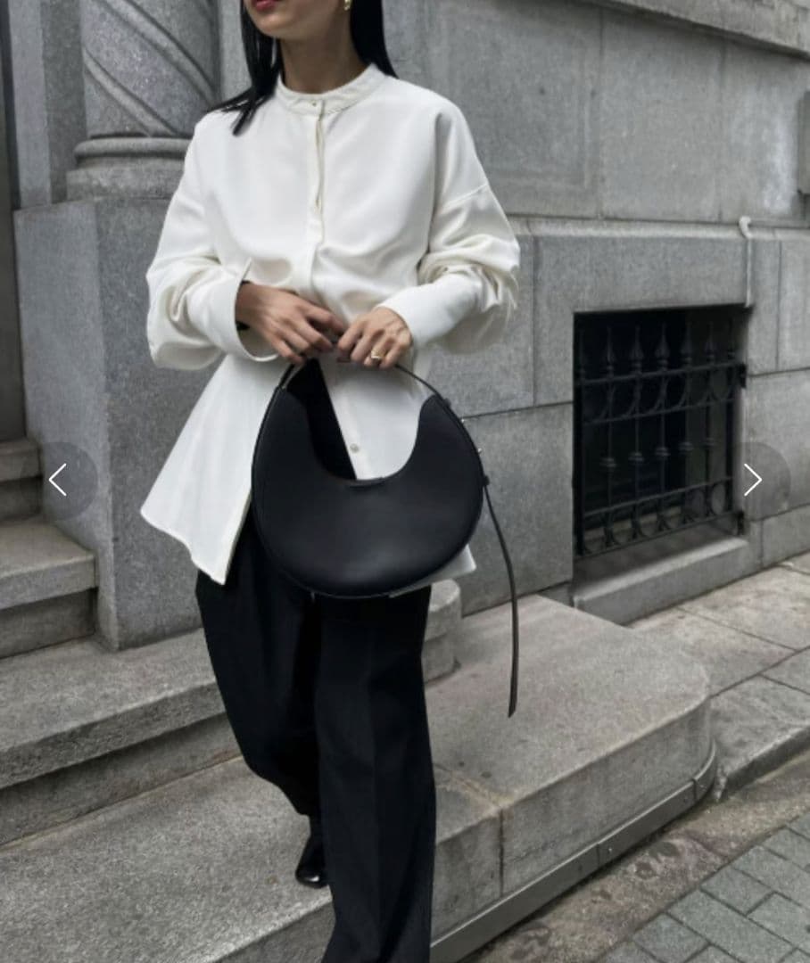 Ameri　UND WAIST BLOUSING BLOUSE