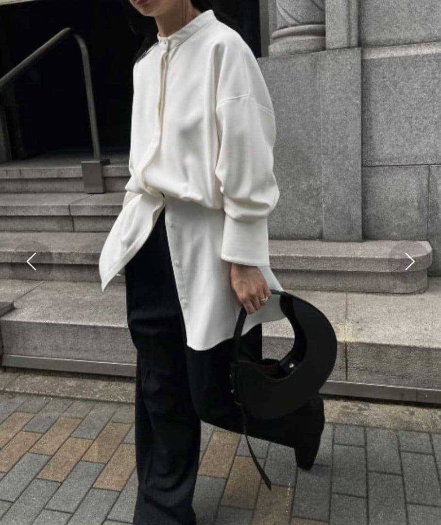 Ameri　UND WAIST BLOUSING BLOUSE