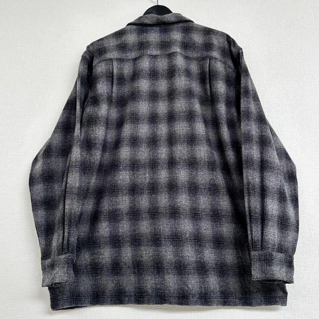 超超スペシャル 90s ペンドルトン オンブレ チェック シャツ L ブラック