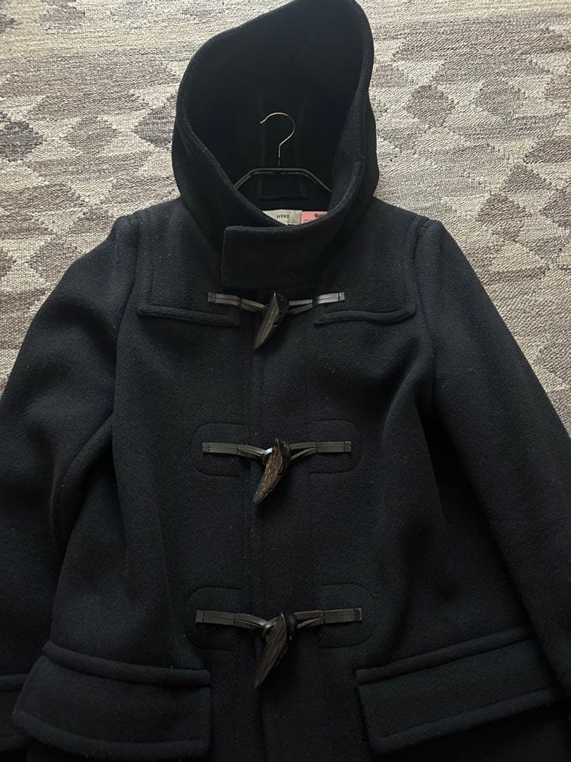 HYKE ダッフルコート サイズ3 黒