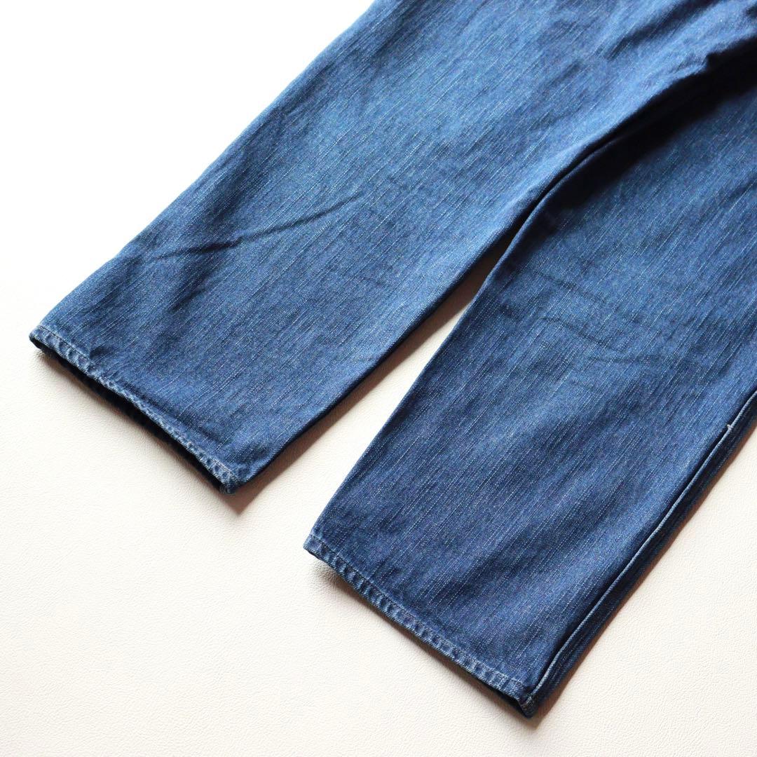 5226【美品】45R ツイードデニムの908山ペインター ワイドデニムパンツ