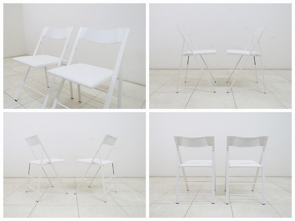 おすし様★美品★イタリア■アーメット■ポケットウッドチェア 2脚セット■折り畳み