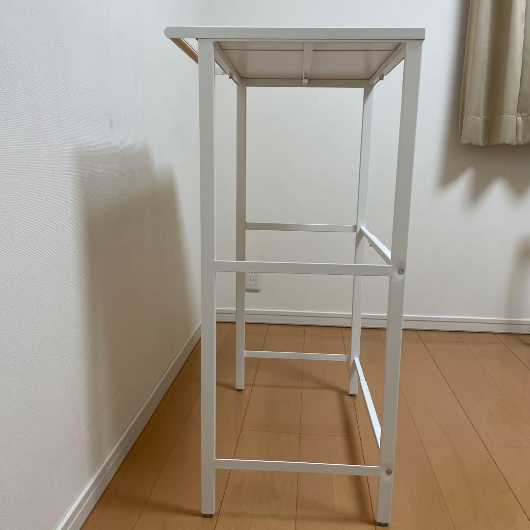 山﨑実業 tower 伸縮ゴミ箱上ラック キッチンラック ホワイト