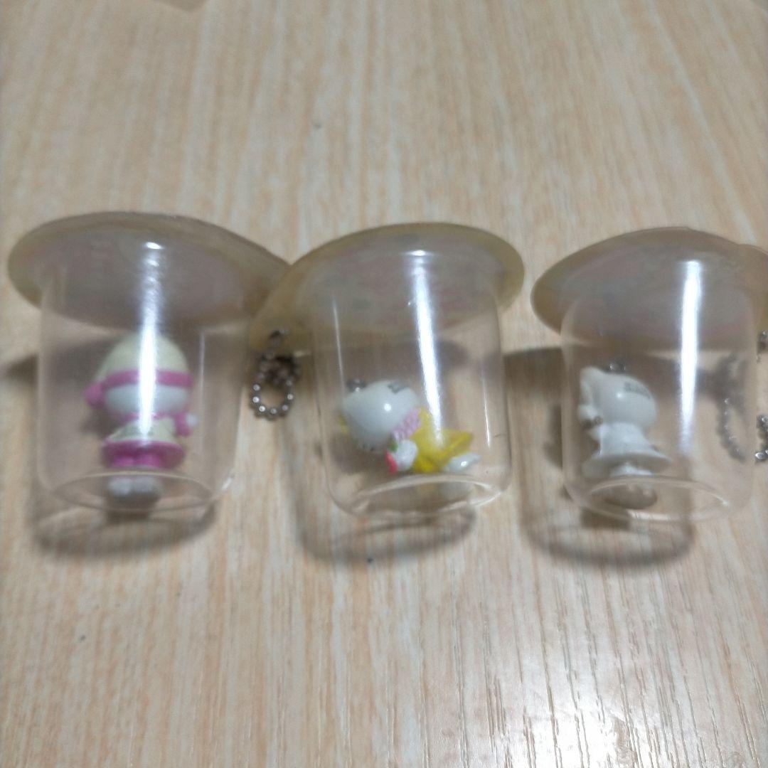 キティ カップ入り ボールチェーン マスコット 　3点セット