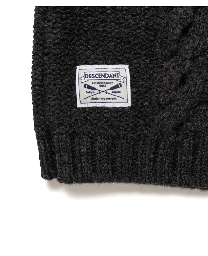 DESCENDANT SPEAR HOOD WORMER チャコール