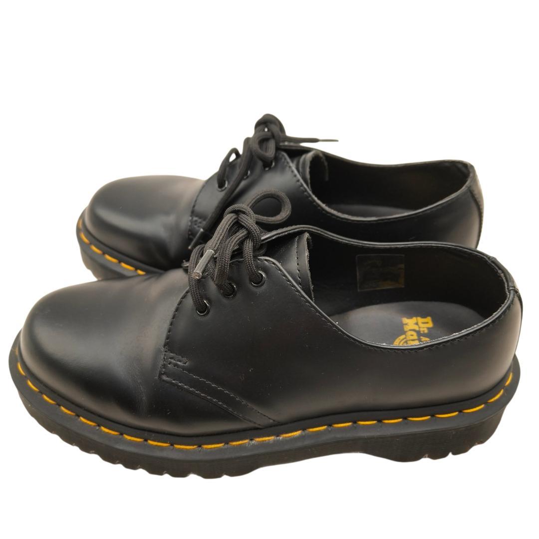 良品 ドクターマーチン 3ホール 1461 UK6 25cm 黒 クリーニング済