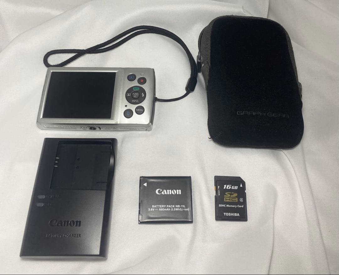 【動作確認済・人気モデル・お得セット】Canon IXY 180 デジカメ