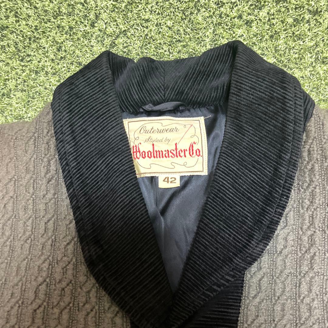 50s ウールカーディガン　ジャケット　woolmaster 42 短丈