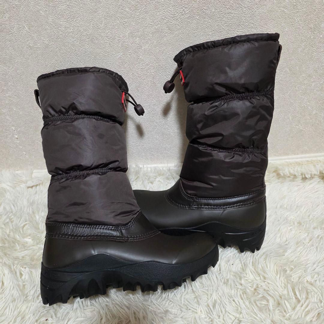 美品　HUNTER　☆UK5 スノーキルトブーツ 黒　ハンター 23.5 24