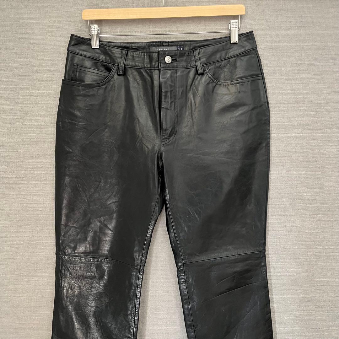 old gap bootfit レザーパンツ ブラック