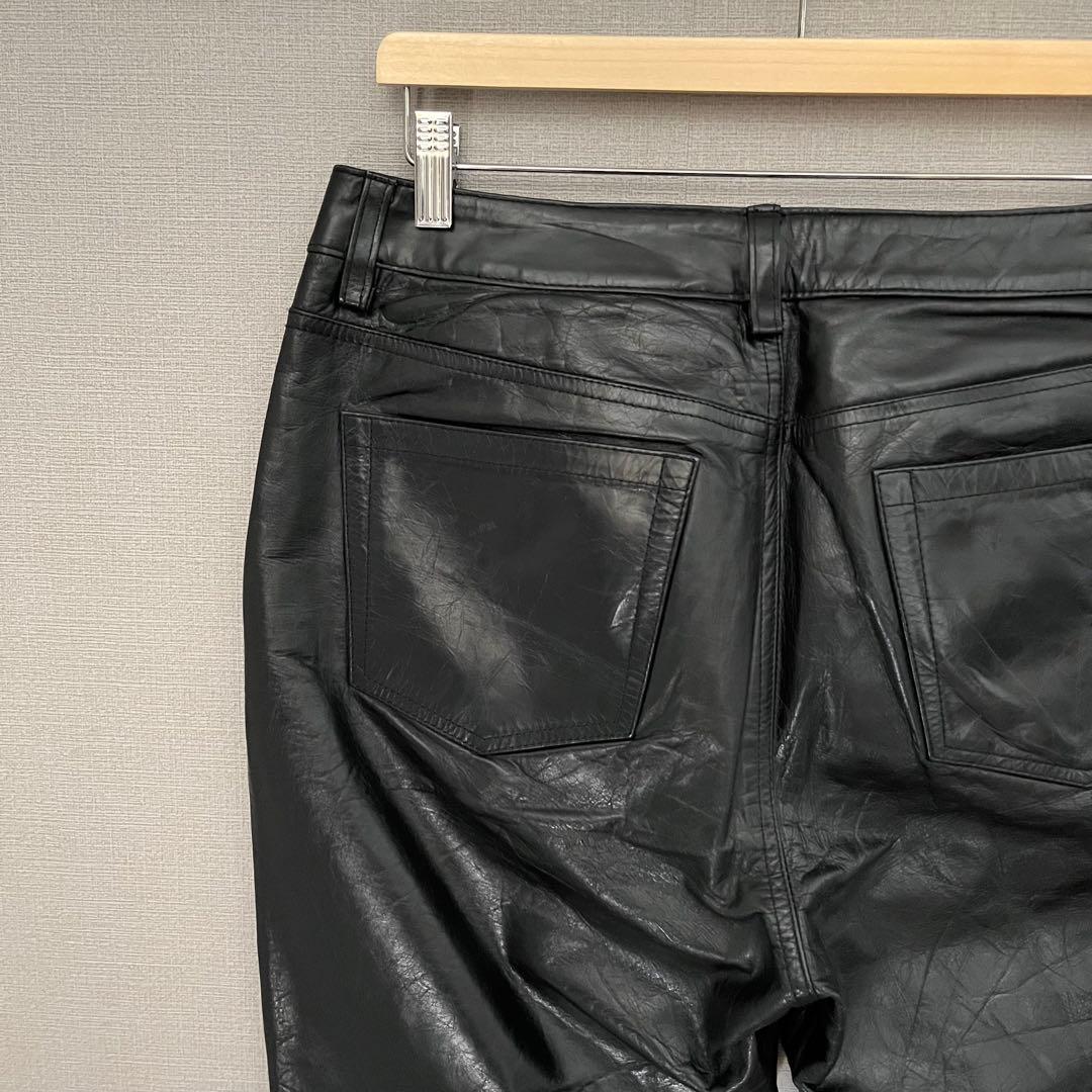 old gap bootfit レザーパンツ ブラック