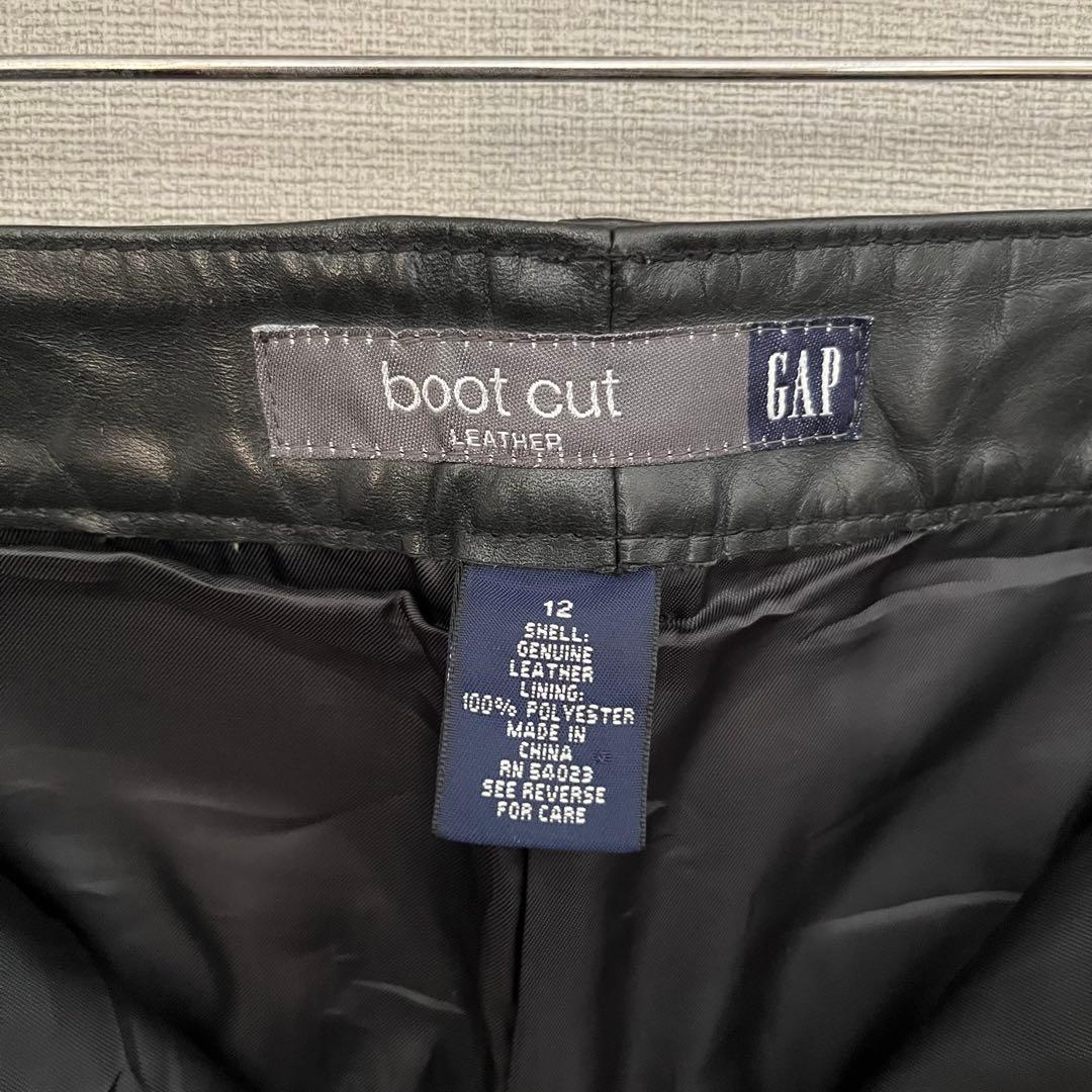 old gap bootfit レザーパンツ ブラック