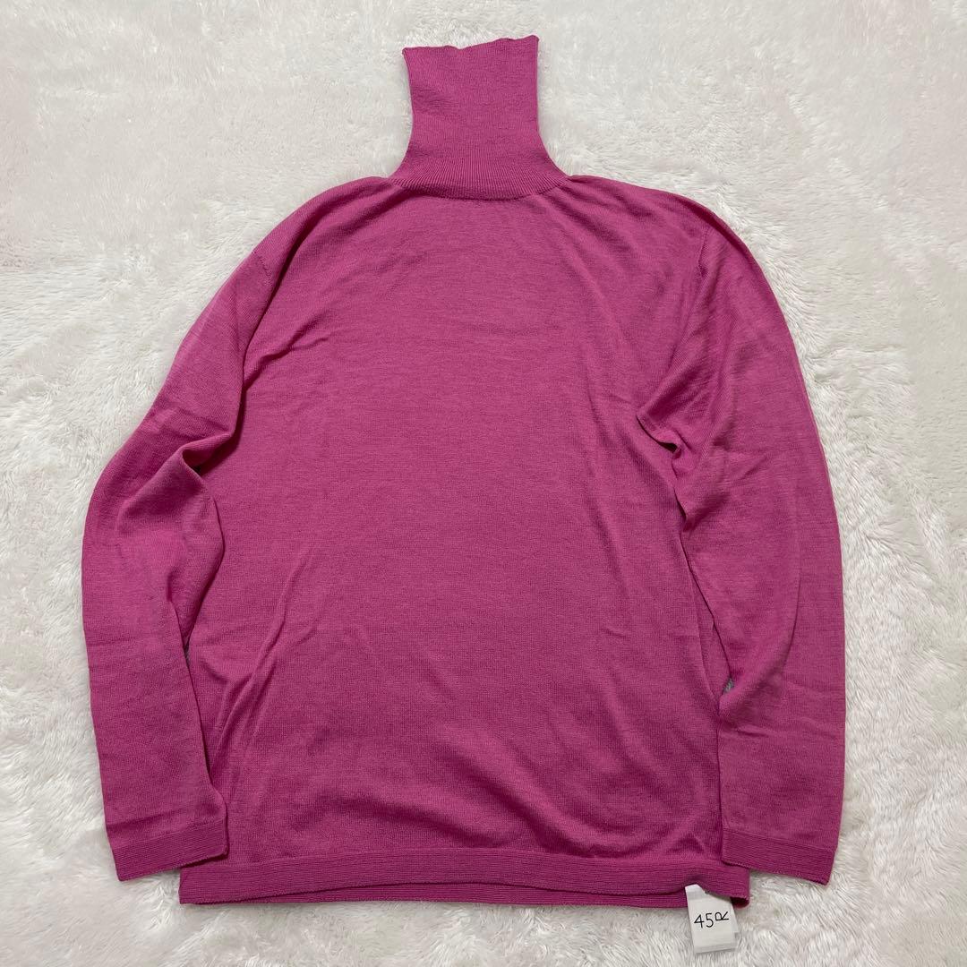 未使用タグ付き ホール超ガーゼの908タートル セーター ニット ピンク 03