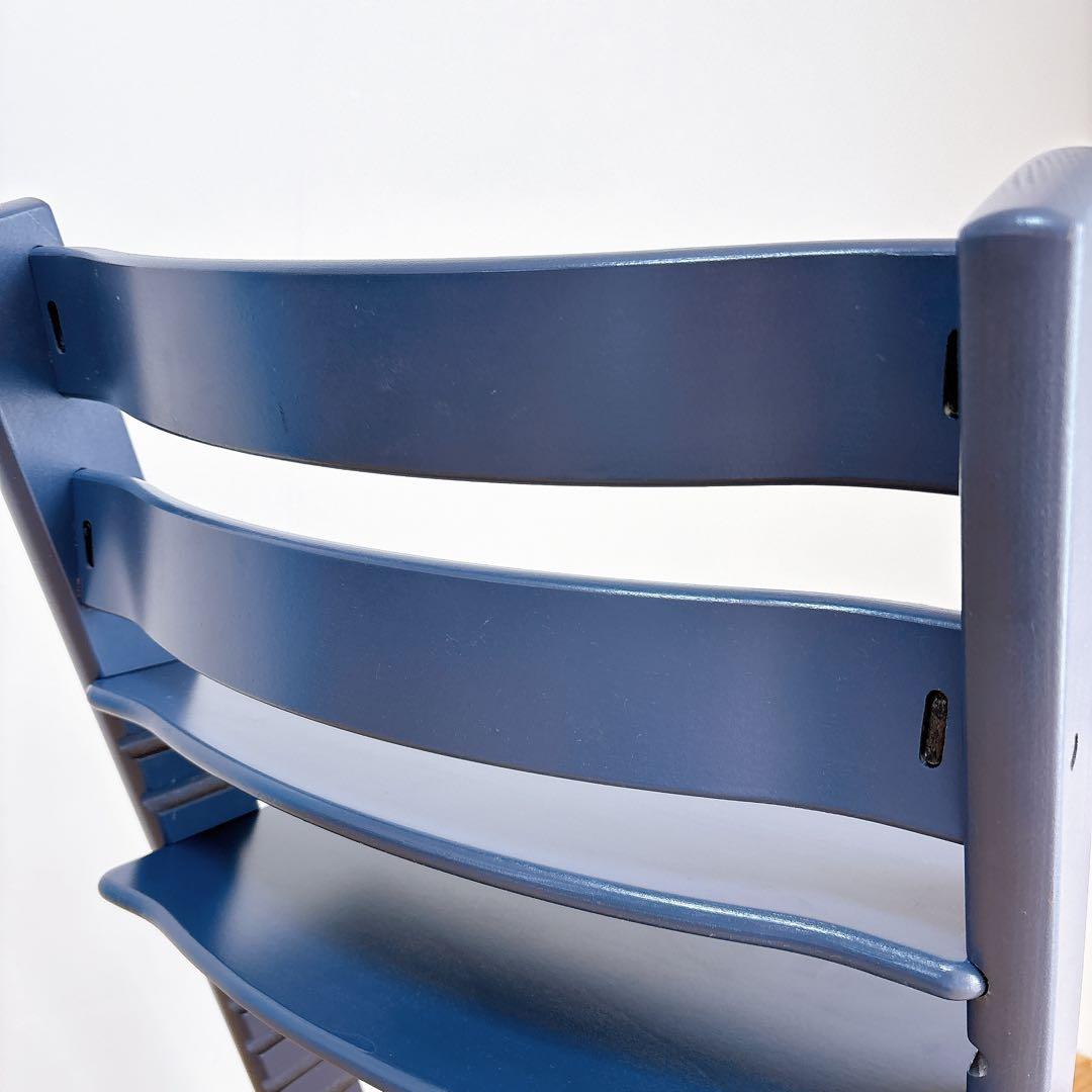 良品　ストッケ　トリップトラップ　廃盤カラー　ダークブルー　ベビーチェア