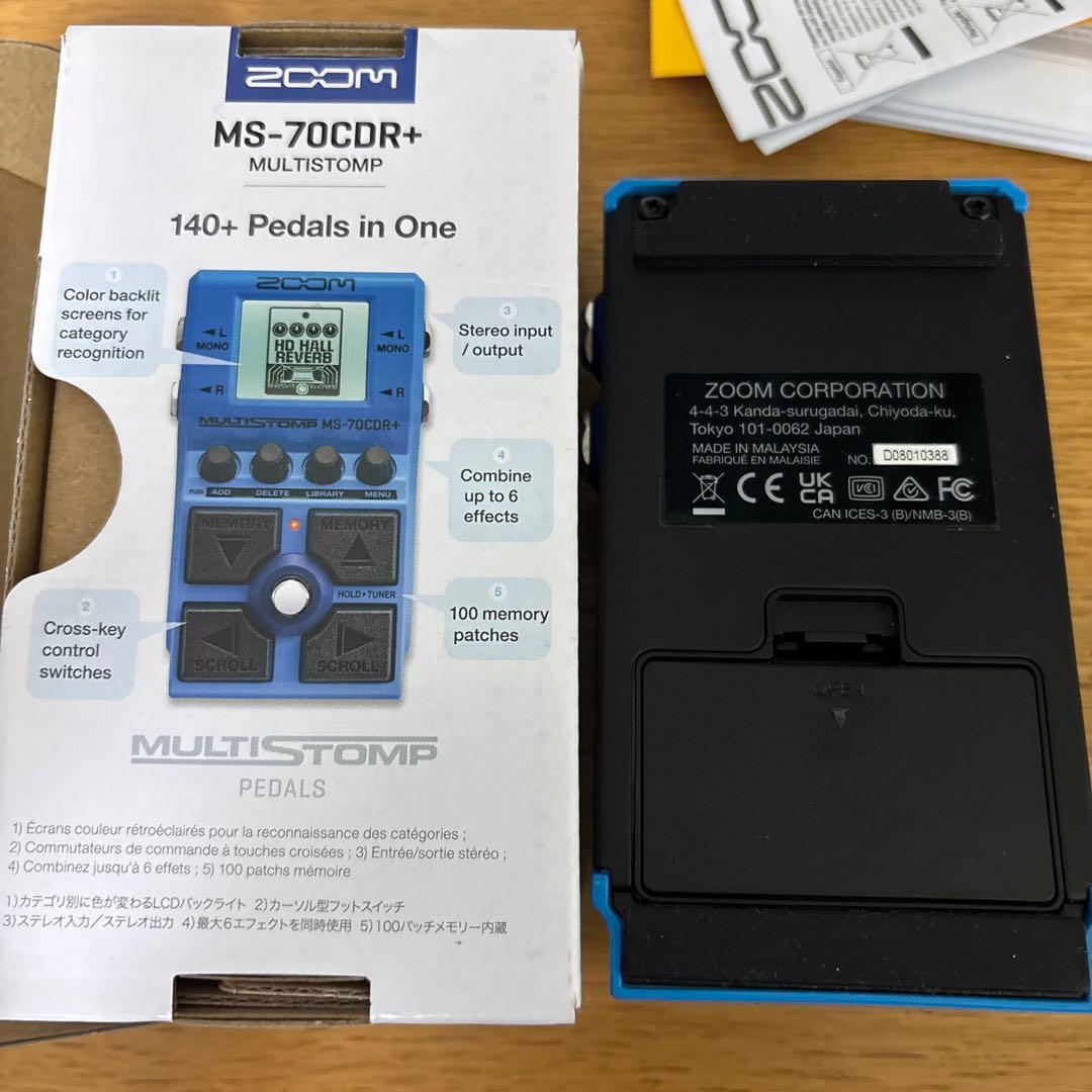 ZOOM MS-70CDR+ マルチエフェクター