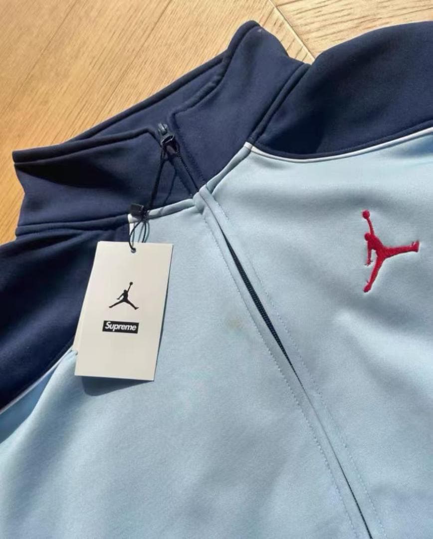 希少コラボ Supreme×Jordan トリコットセットアップ L サイズ